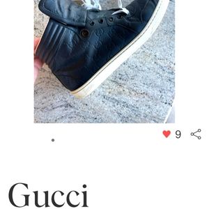 Authentic Gucci trainers gently used. Make a statement in these designer shoes
